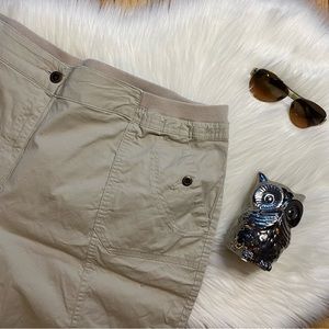 Karen Scott Safari Cargo Tan Shorts